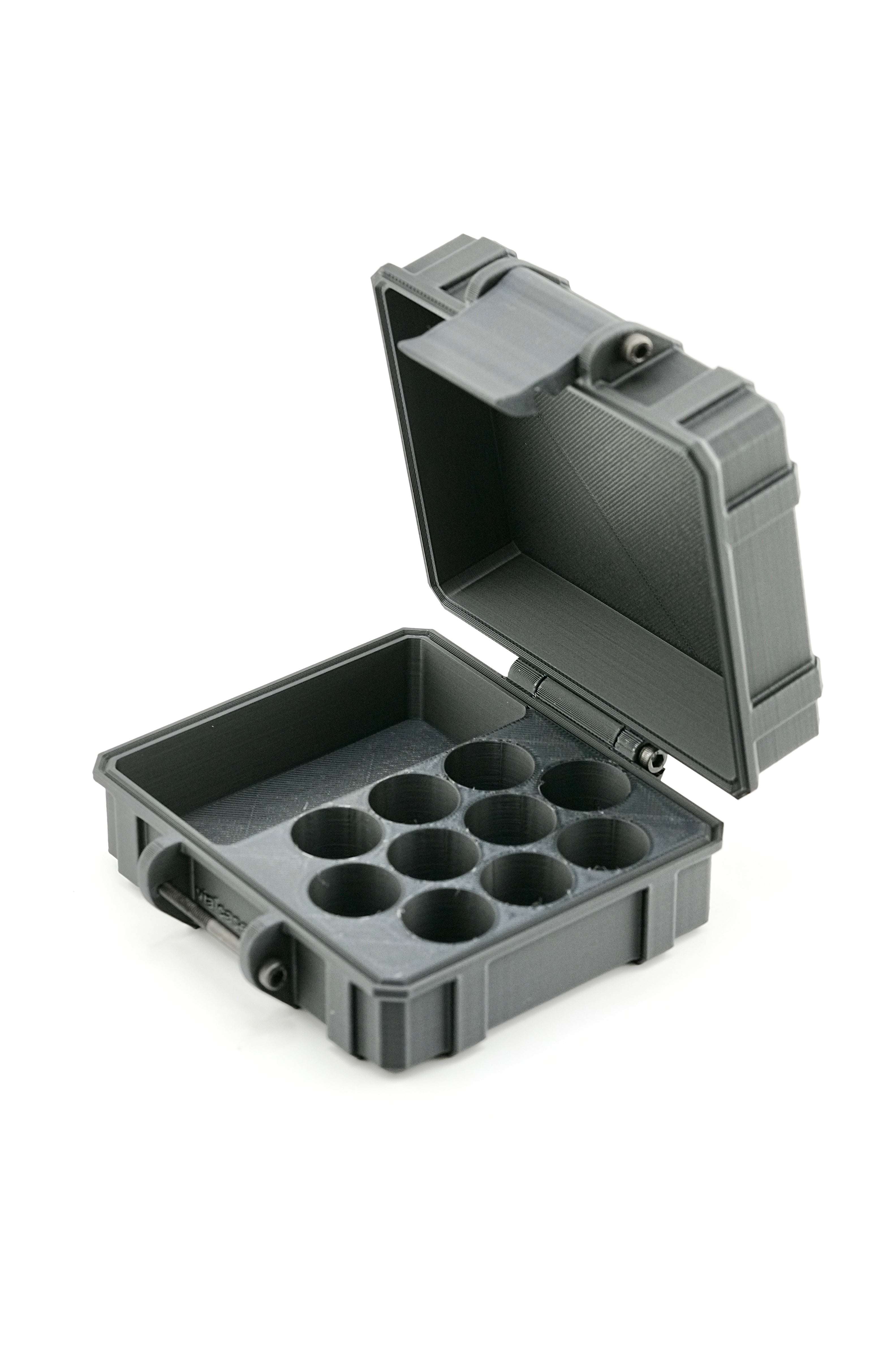 Mixed Vial Case | 10-Slot 3 ml Vial Case & 1 BAC Slot | Organizer for GLP-1, Peptides, Research