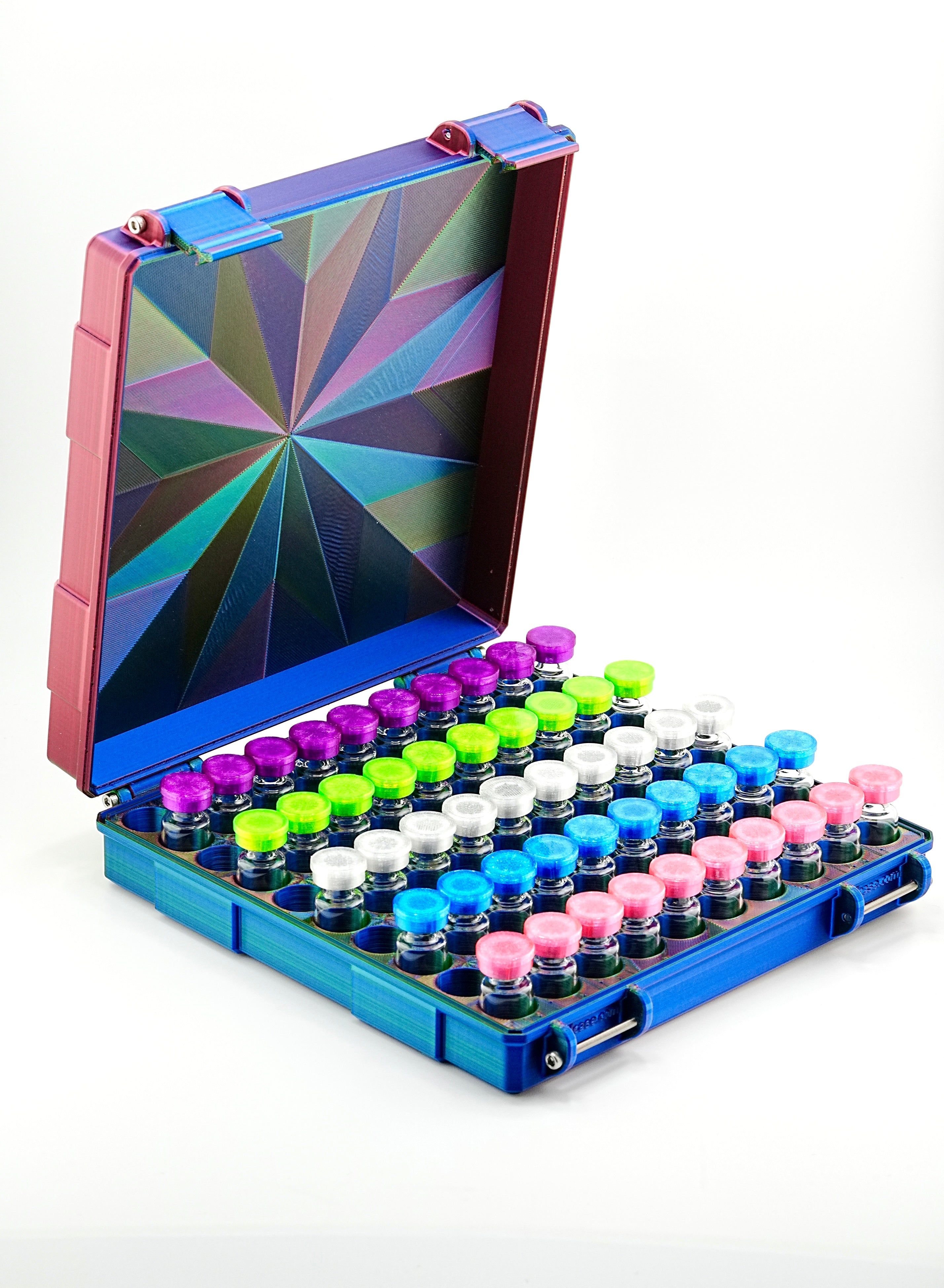 100-Slot 3 ml Vial Case | Clinic & Bulk Storage | Organizer for GLP-1, Peptides, Research