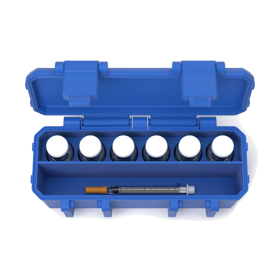 AIO Small vial case - 6 ร 10mL - Cobalt Blue