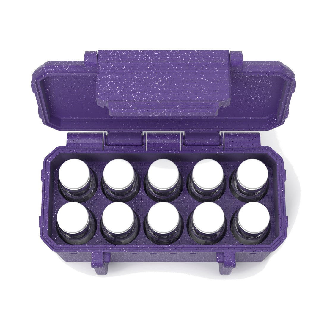 10 x 10 mL vial case - Galaxy Purple (vials shown, not included)