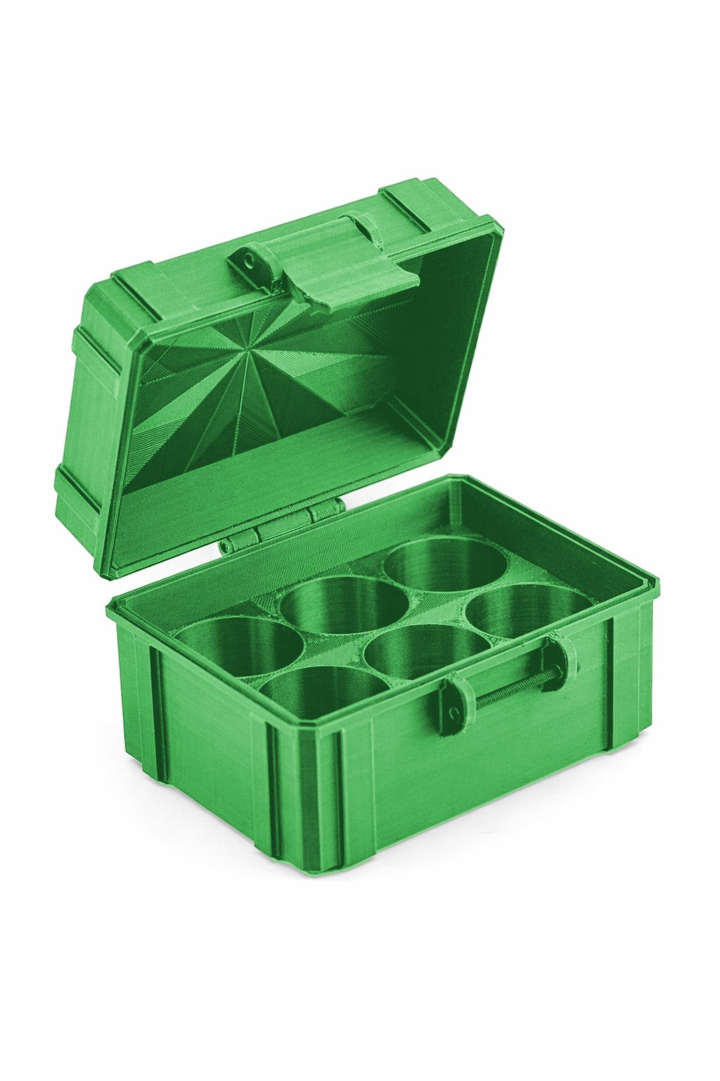 6-Slot 30 ml Hosperia BAC Vial Case - Cyber Green