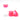 Set of pink bottle caps on a white background