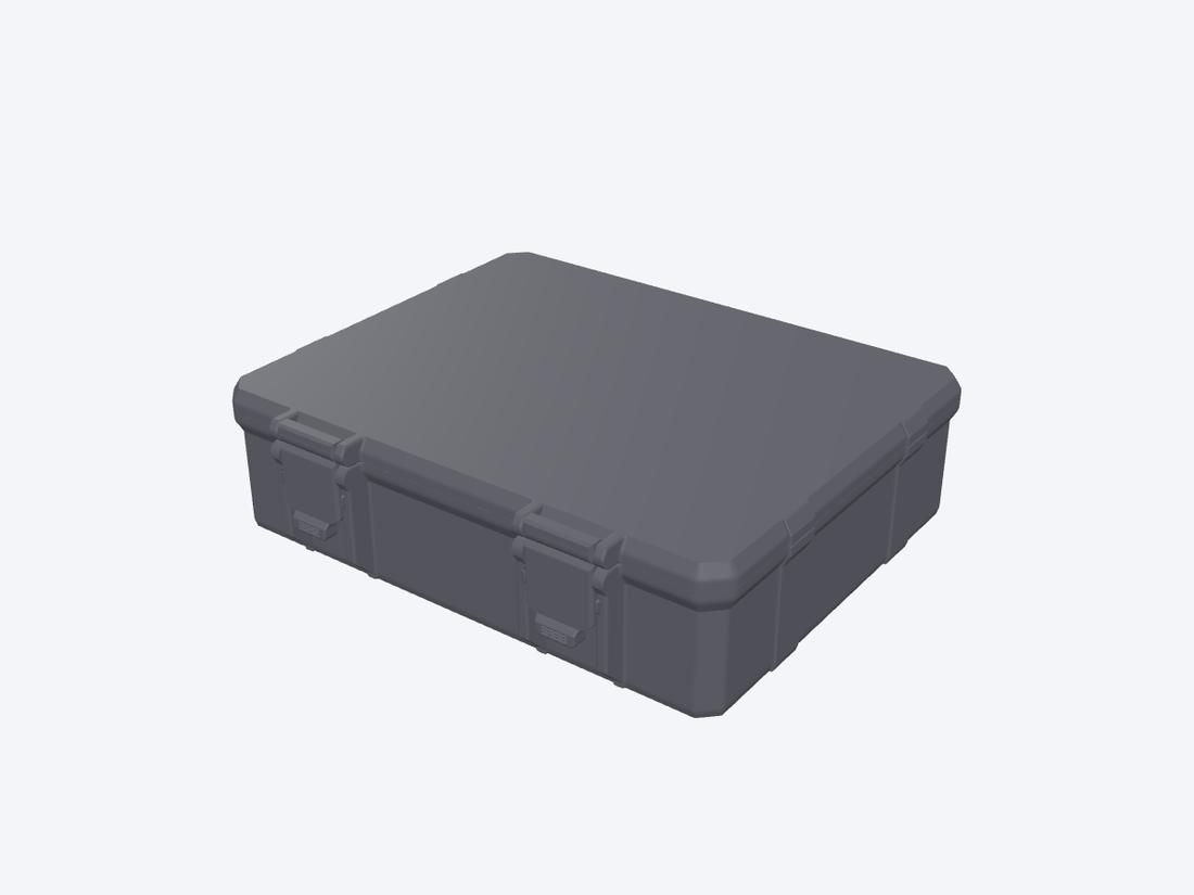 Blemished Custom Case - 20 x 3 mL + 3 x 10 mL + accessories, Black - custom lid design #2