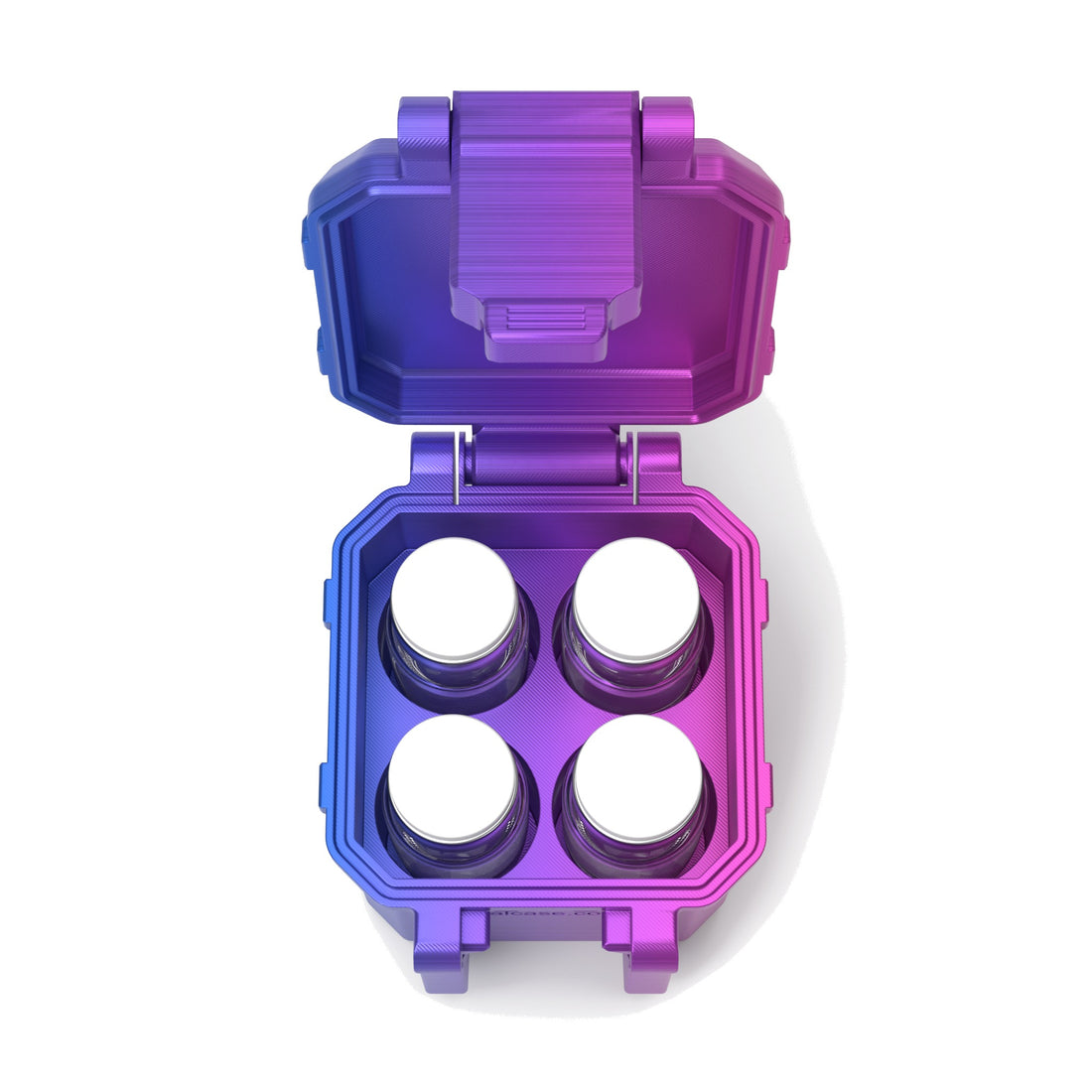 4 x 10 mL vial case - RGB Metallic (vials shown, not included)