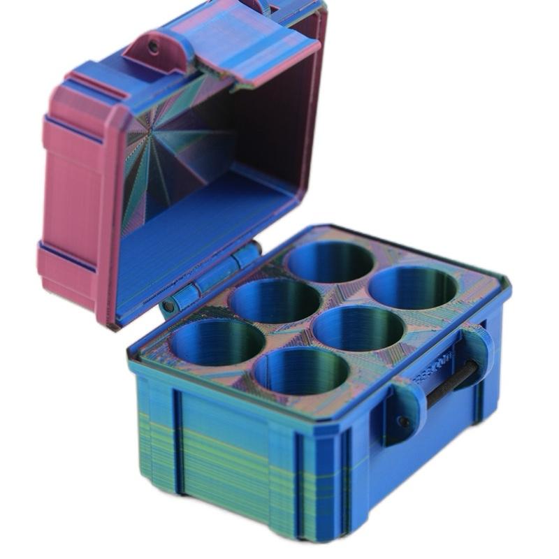 Lightweight Vial Case – Fits 6 × 10ml Vials, TRT, HRT Travel, Fridge & Freezer Organizer Essential Oil