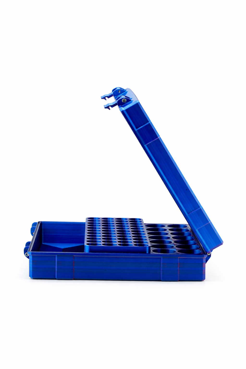 Vial Vault Pro 56 | 12×10 mL + 44×3 mL w/ Integrated Syringe & Pad Space