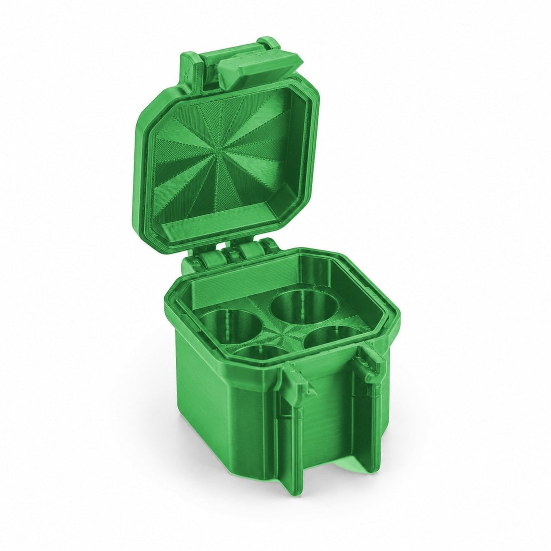 4-Slot 3 ml Vial Case - Cyber Green