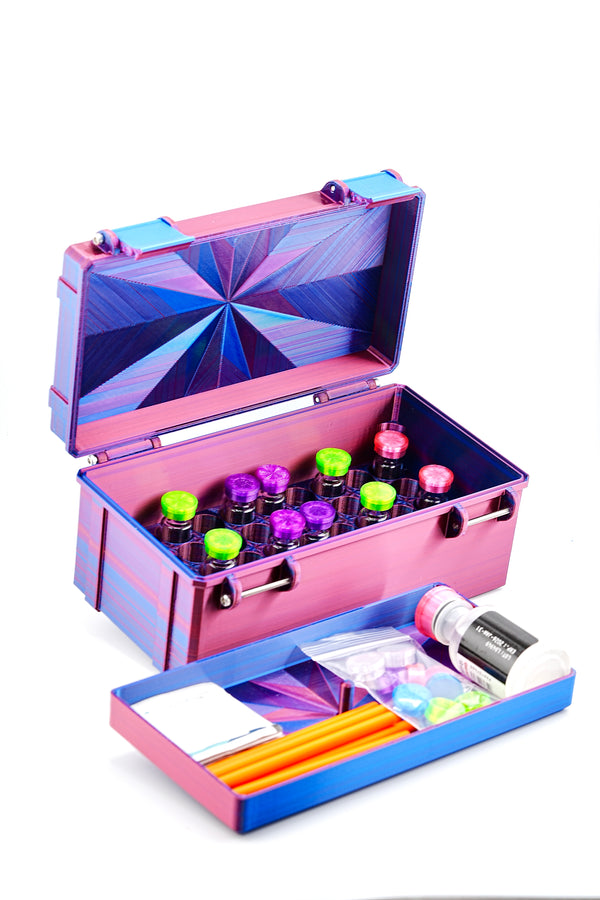 Modular Case fits 50 x 3ml Vials Plus a Storage Tray or Extra 50 Vial Tray for 100 total Vial Slots