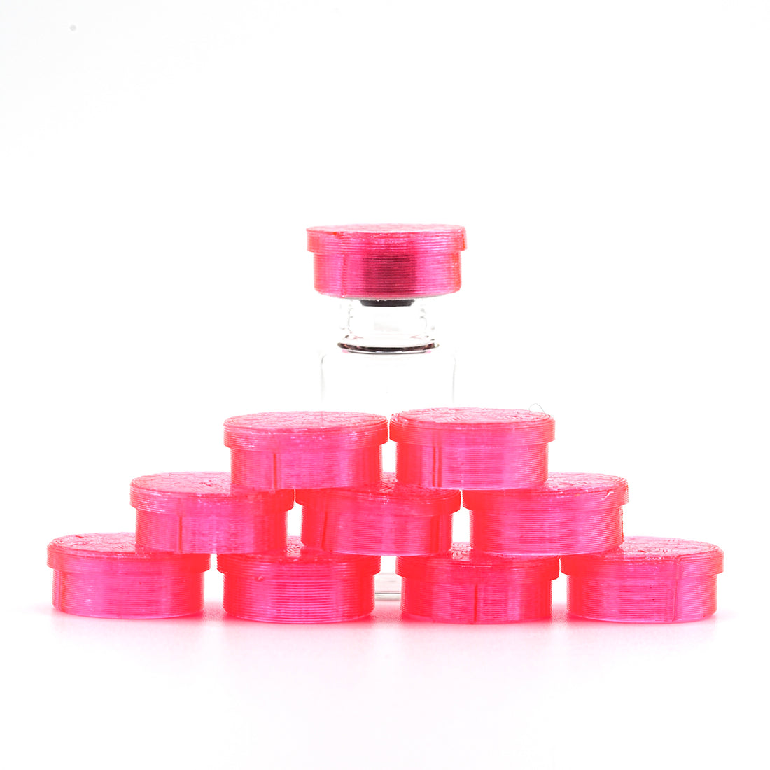 Flexible Vial Caps for Peptide, GLP-1 & Insulin Vials vial cap set, travel-ready closed configuration