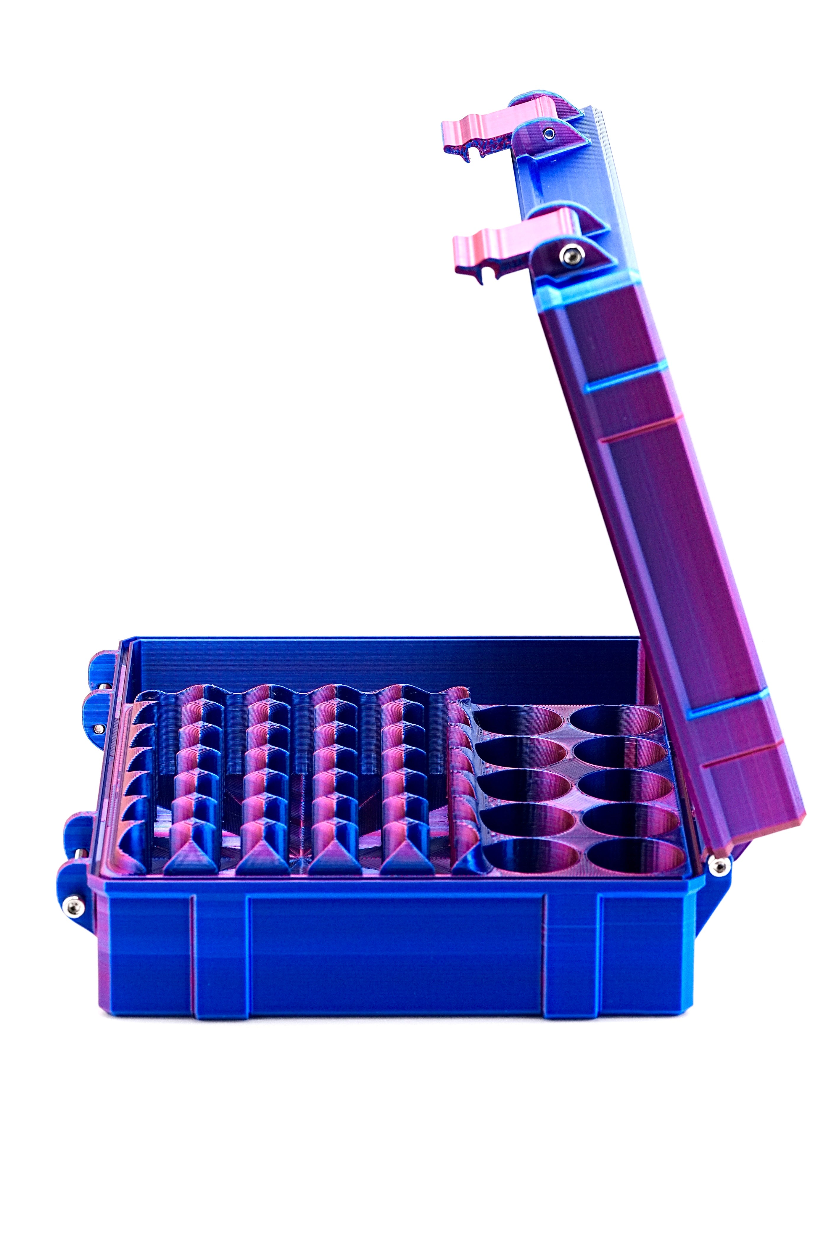 Large Combo Vial Case | 35-Slot 3 ml Vial Case & 10-Slot 10 ml Vial Case Slots | Organizer for GLP-1, Peptides, Research