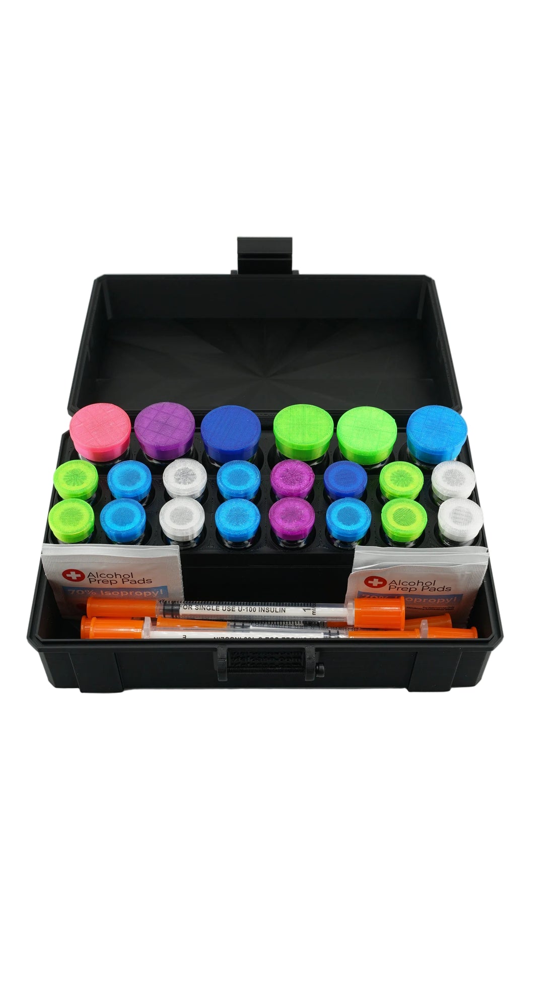 Pro Mini Vial Vault hard-shell exterior — compact travel-friendly combo case