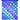 Blue container with colorful gelatin capsules on a white background