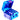 Blue ice cube tray with lid on a white background