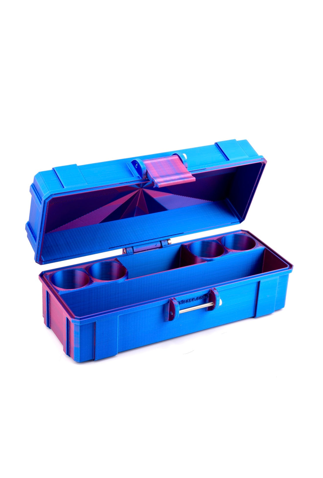 4-Slot 3 ml or 10 ml Vial Case with Extra Storage for Syringes, Alcohol pads, β close-up detail