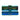 Blue and green vial box with open lid on a white background