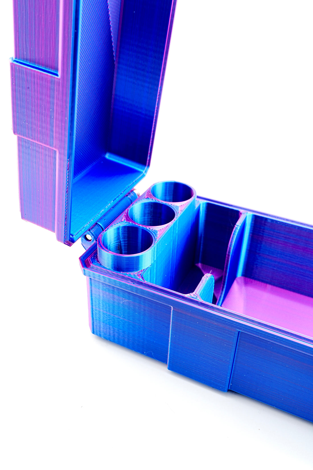 3-slot 3 ml vial organizer, top-down view of slot layout