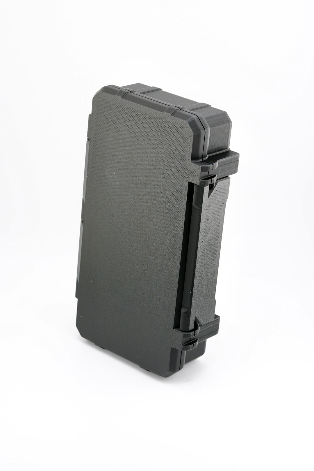 Rugged 18-Slot 3 mL Vial Case + BAC Slot + Syringe; Pad Storage loaded with bottles to demonstrate fit and orientation