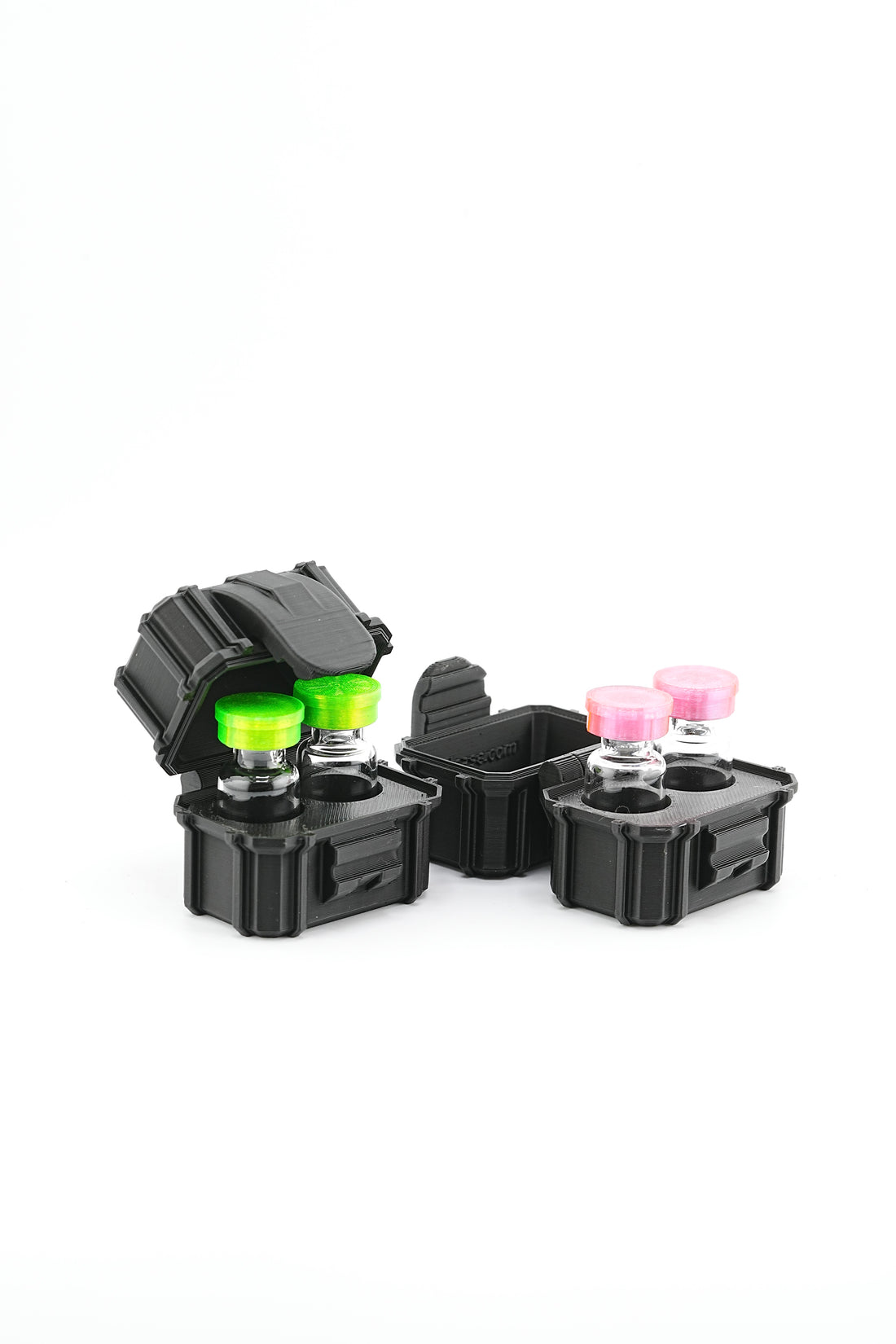 2-Slot 3 ml Vial Case 2 Pack | Compact Travel Size | Organizer for GLP-1, Peptides, Research