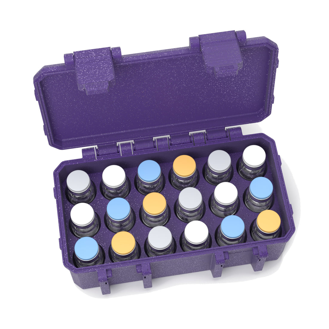 Staged: Insulin Vial Case 18 Vials - Home Storage in Galaxy Purple - vials, syringes and pads not included