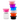 Set of colorful Vial caps for peptides 3ml 5ml 10ml caps on a white background