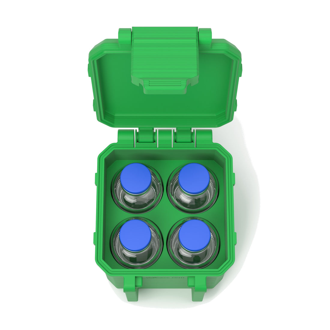 4-Slot 30 ml BAC Vial Case - Cyber Green