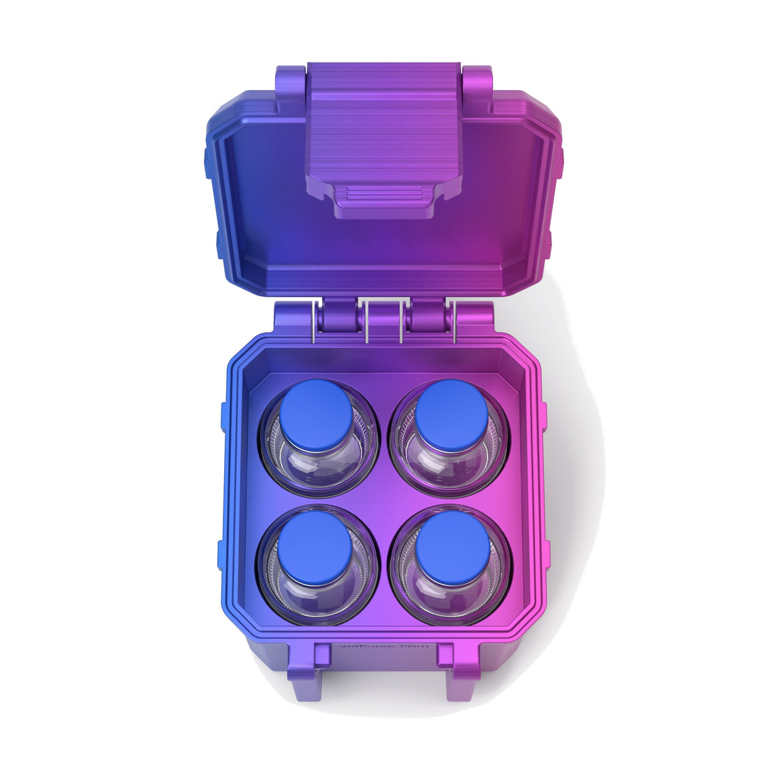 4-Slot 30 ml BAC Vial Case - RGB Metallic