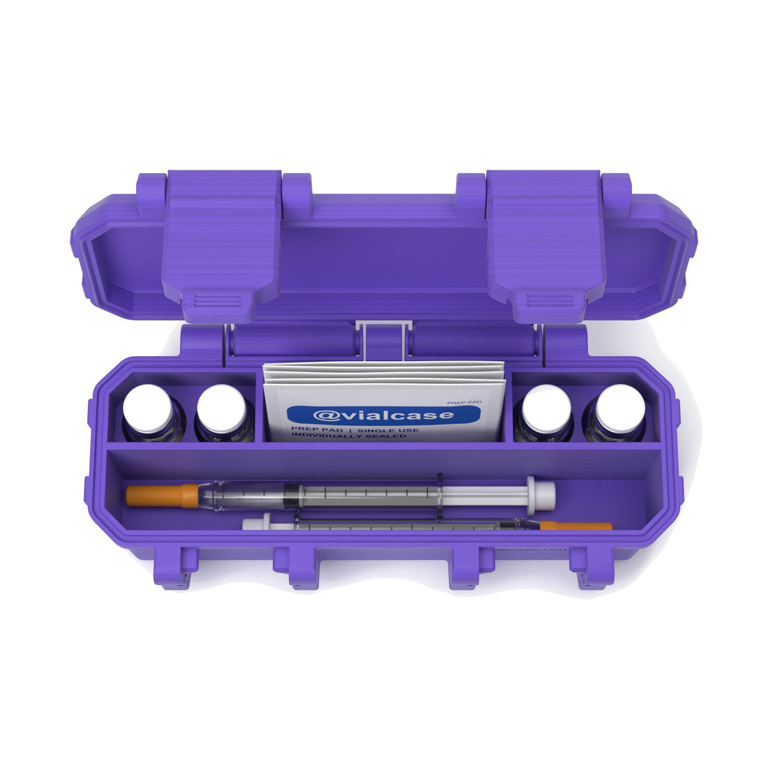 Purple 3mL | 1.5โ ร 0.6โ vial case
