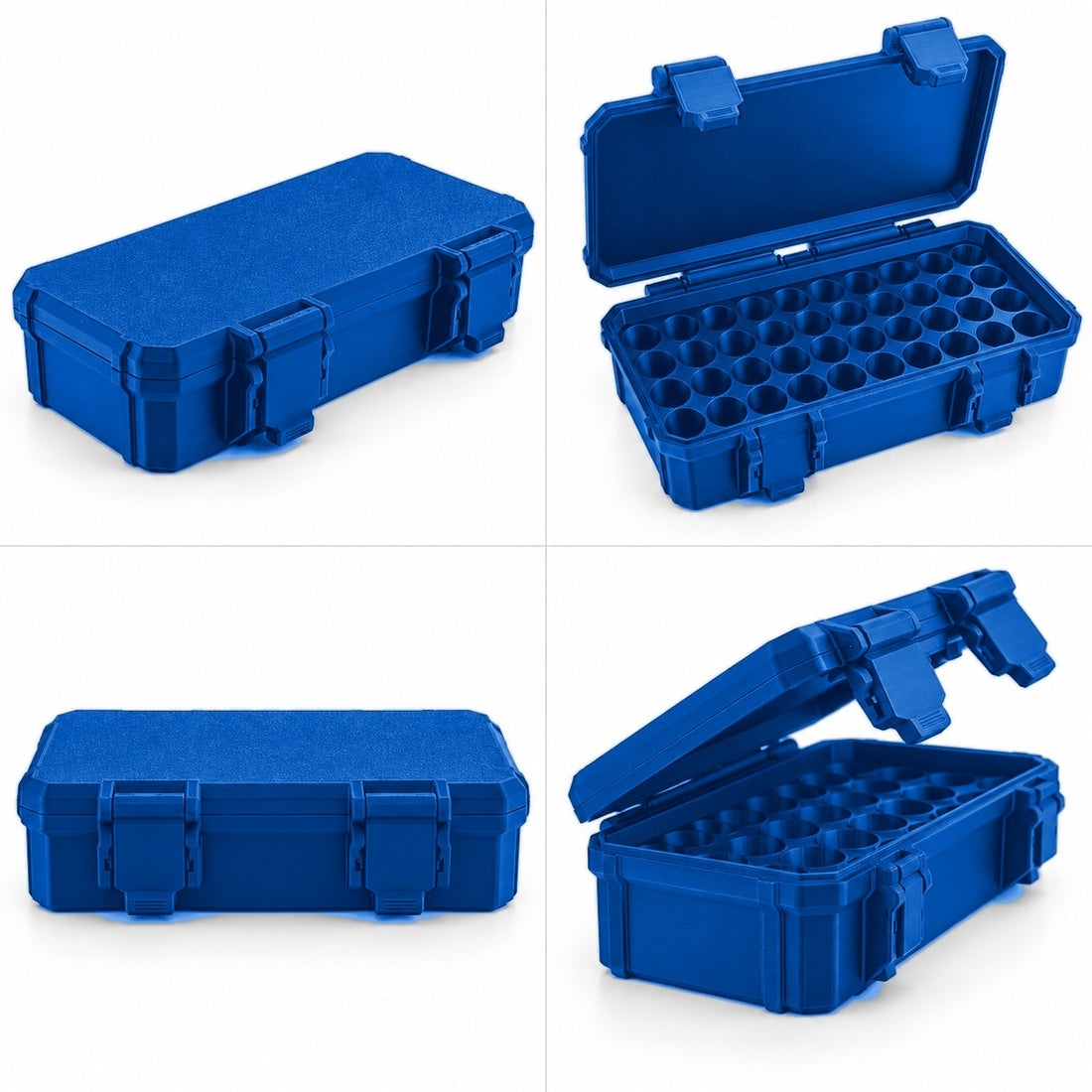 20 / 30 / 40 / 50-Slot 3 ml Vial Case - Cobalt Blue
