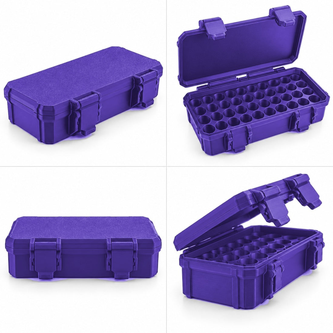 20 / 30 / 40 / 50-Slot 3 ml Vial Case - Purple
