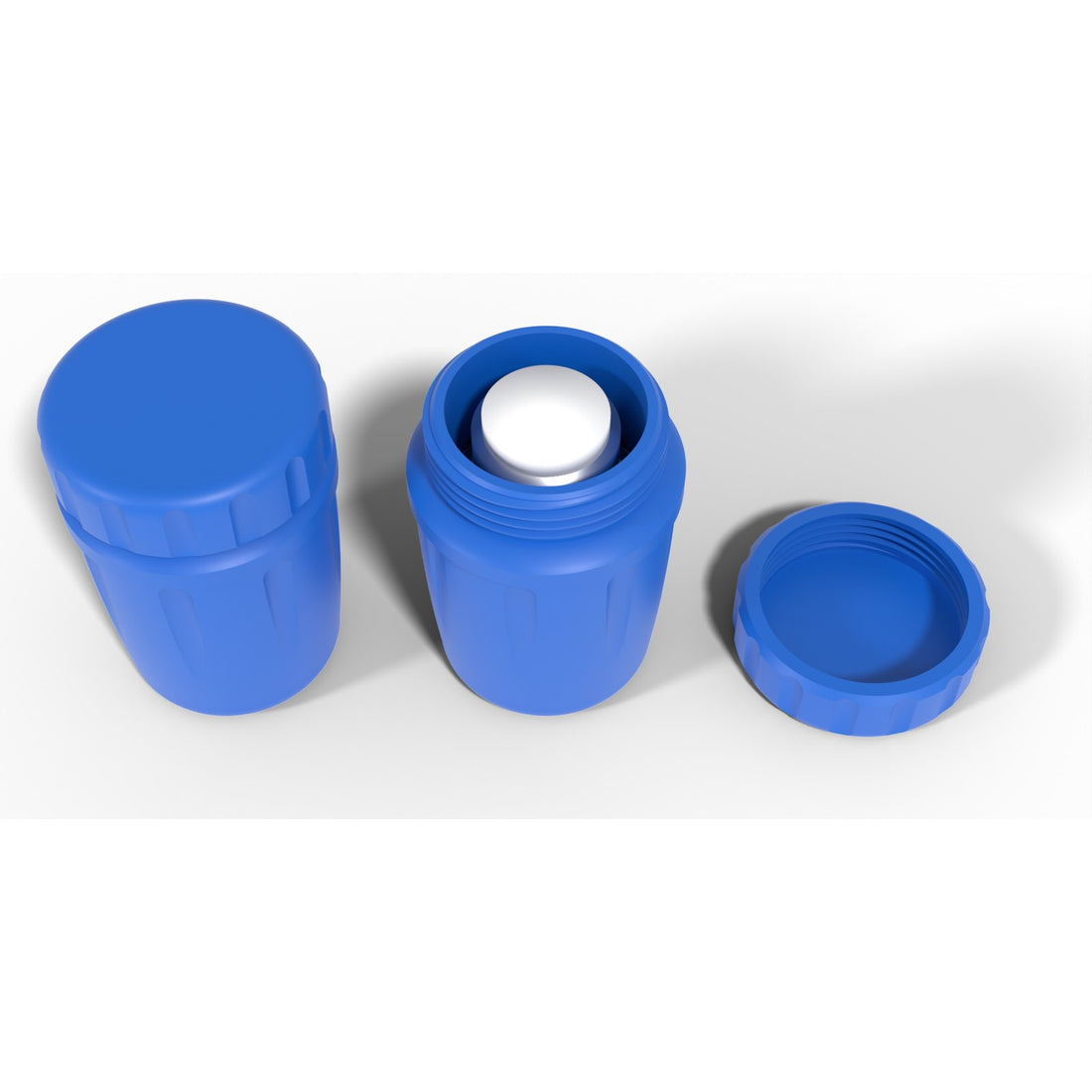 Round screw-top vial jar 1 x 10 mL - Cobalt Blue