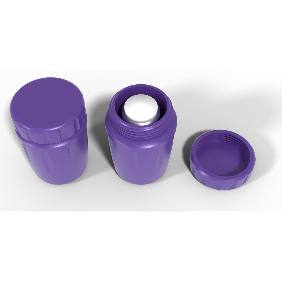 Round screw-top vial jar 1 x 10 mL - Galaxy Purple