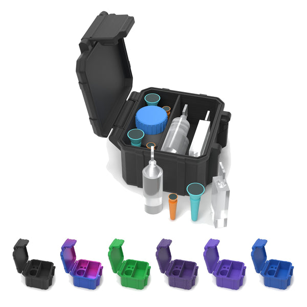 Scleral Lens Travel Case, Lens Station & Tool Organizer