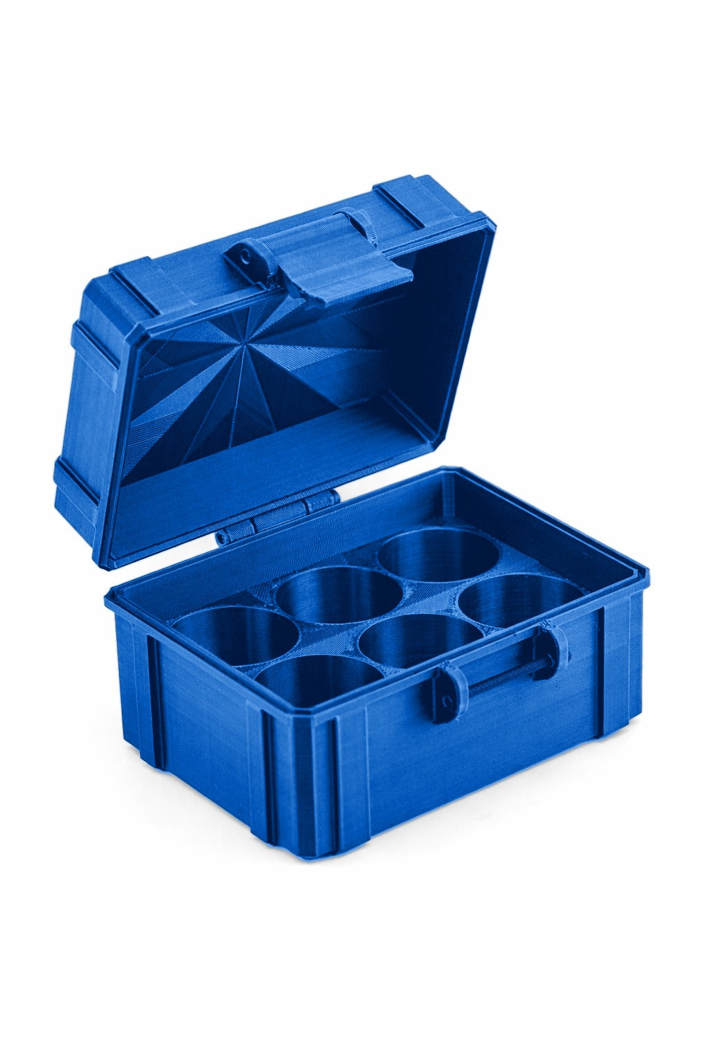 6-Slot 30 ml Hosperia BAC Vial Case - Cobalt Blue