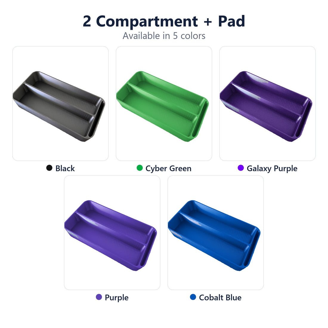 Vial Insert for YETI LoadOut GoBox 1 - 2 Compartment + Pad - all colors