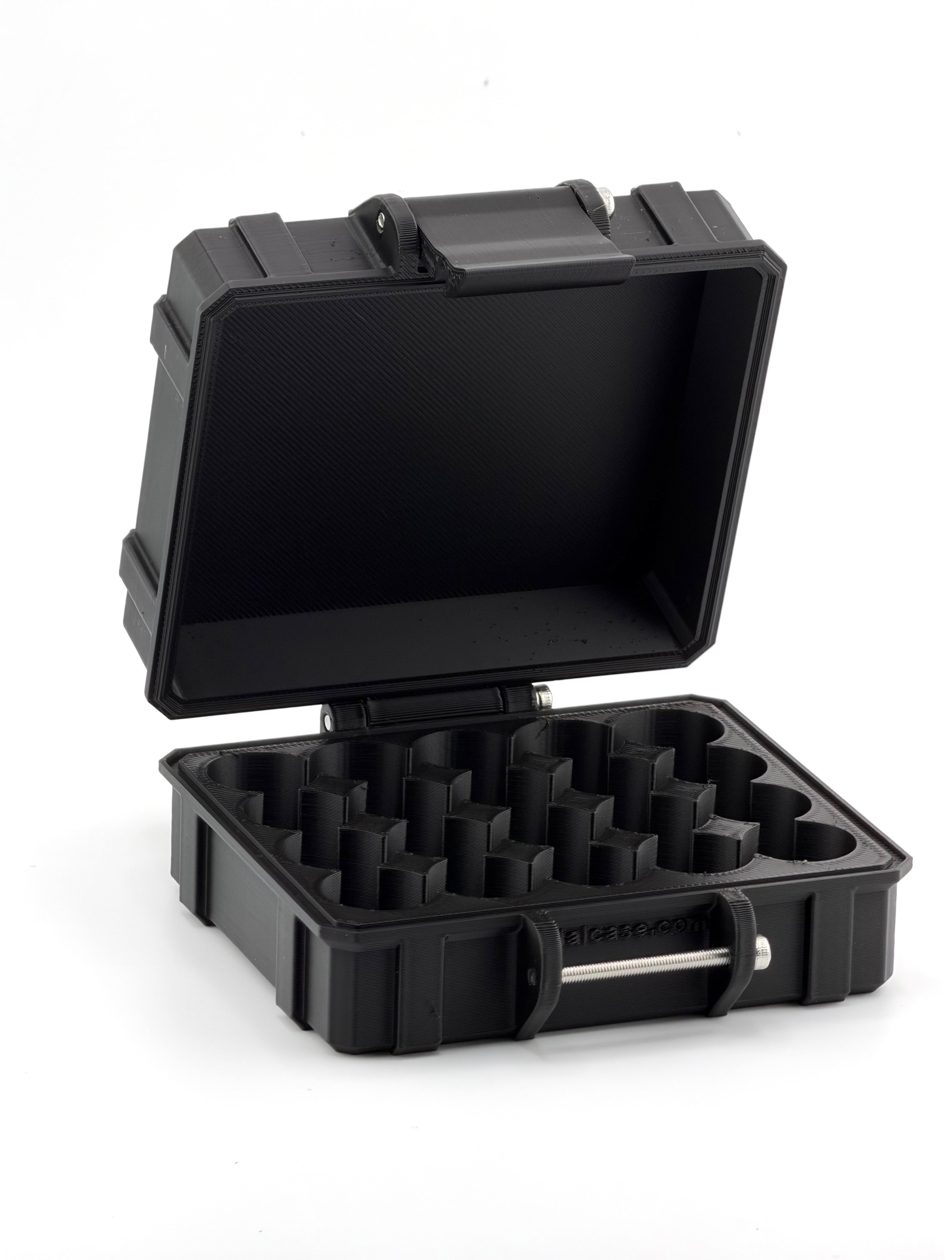 Full biohacking peptide stack with NAD+ organized in a vial case