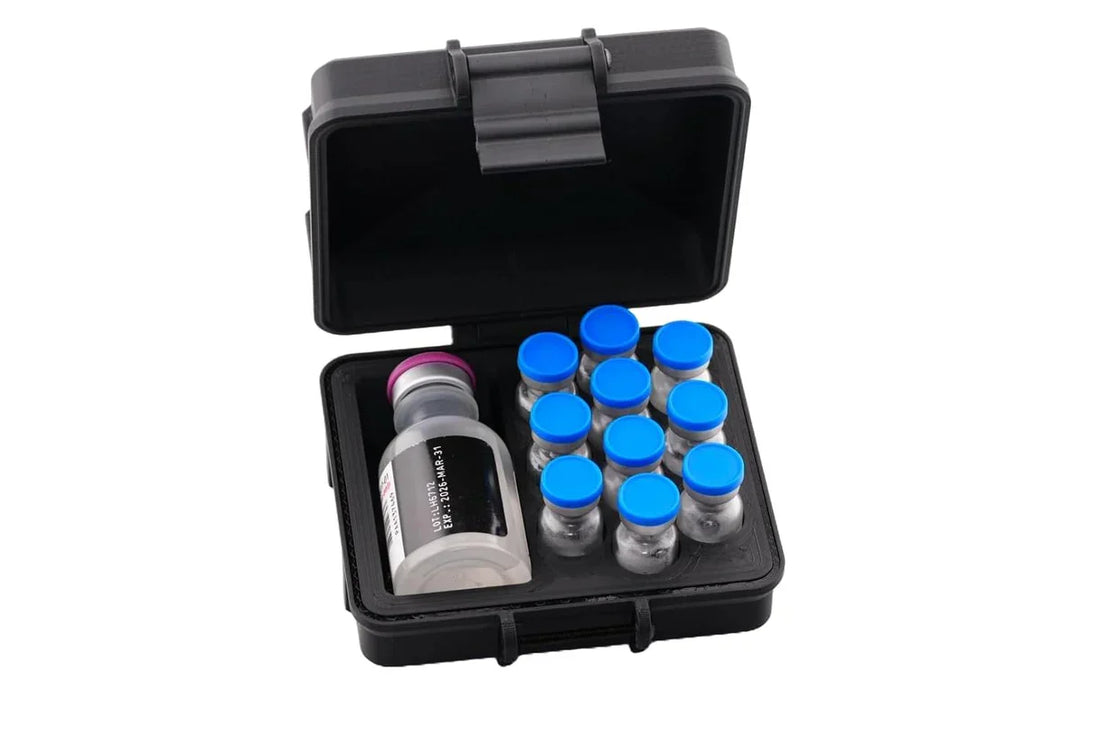 The Ultimate Reconstitution Case – Peptide Travel Case for 10 x 3ml Vials and Hospira BAC Water