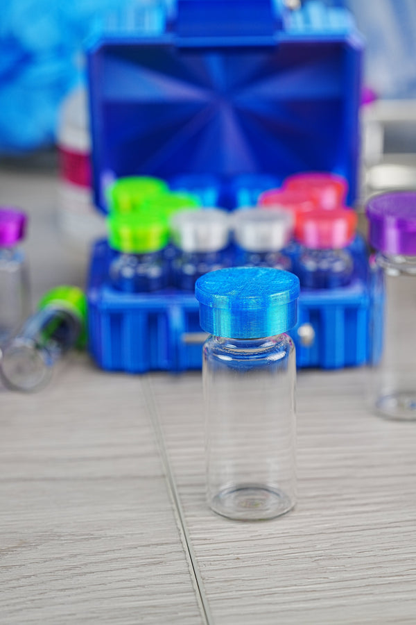 Buy bacteriostatic water with overnight shipping — single peptide vial with a fresh BAC water bottle ready for same-day reconstitution