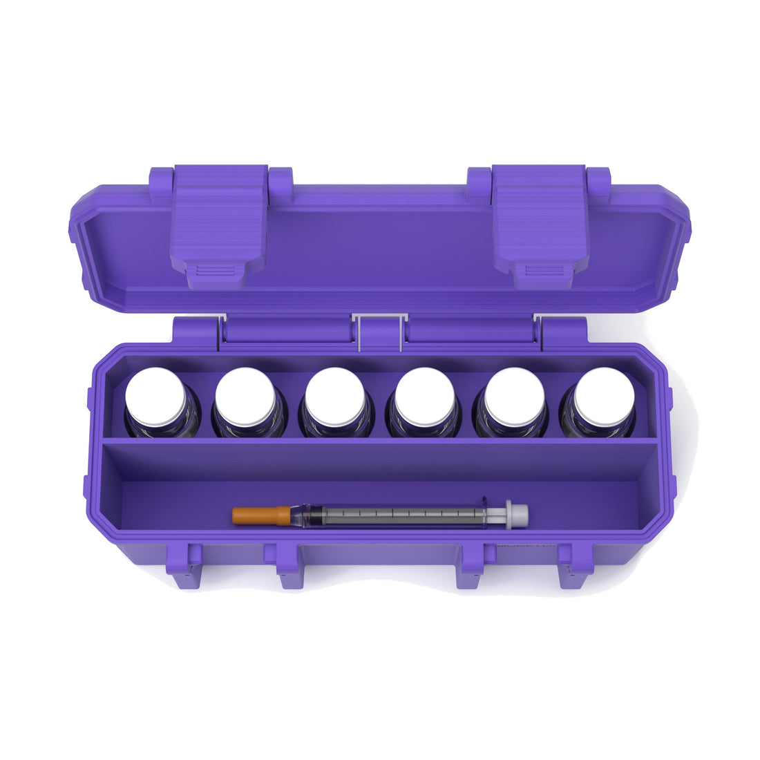 AIO Small vial case - 6 × 10mL - Purple