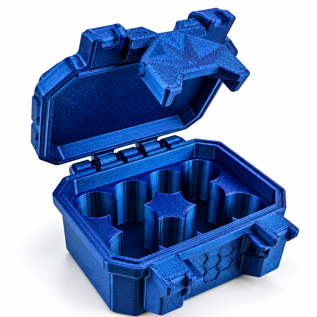 10-Slot 3 mL Vial Case - Galaxy Blue