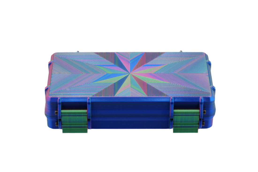 20-Slot 3 ml Vial Case with Syringe & Alcohol Pad Storage — alternate angle