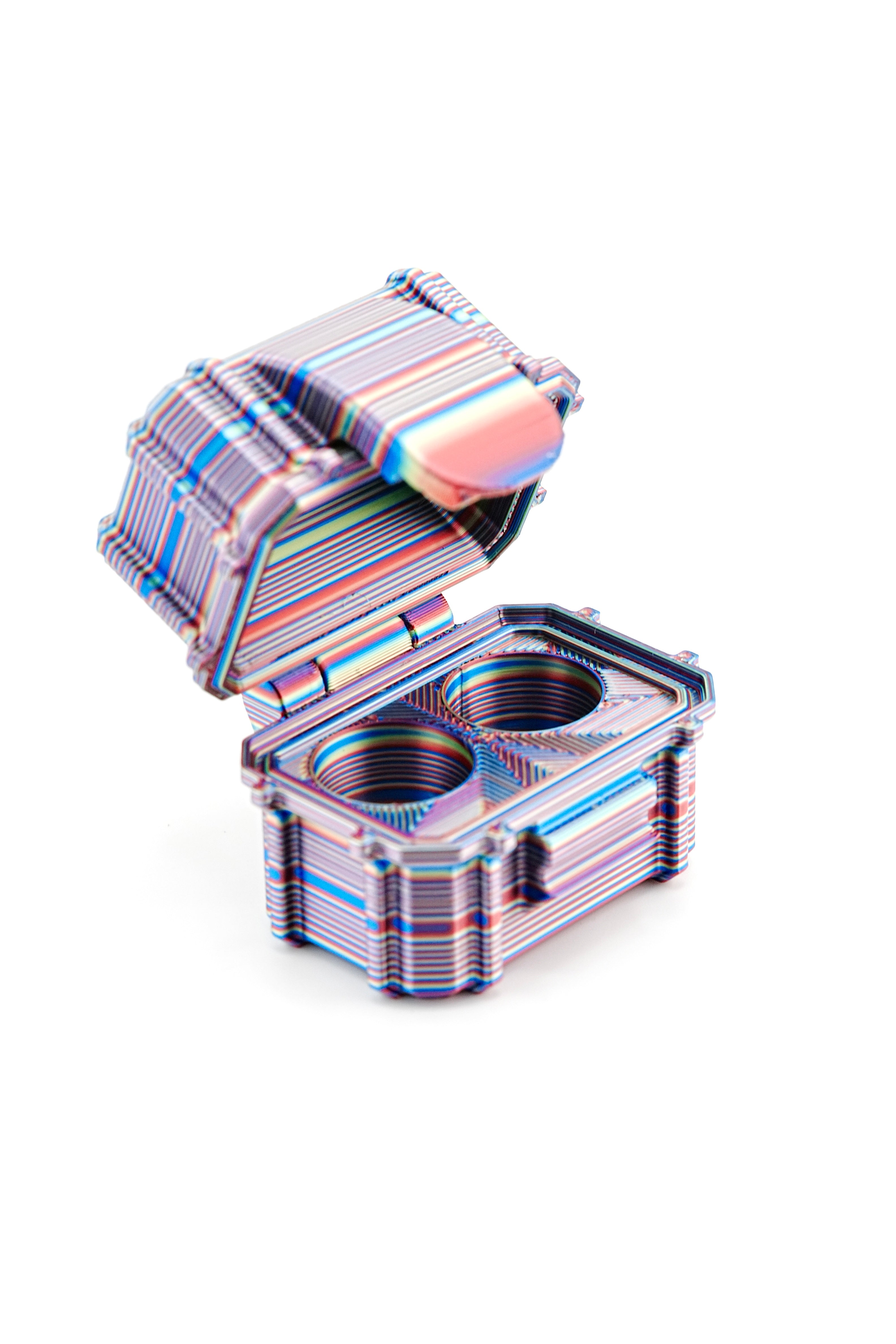 2-Slot 3 ml Vial Case | Compact Travel Size | Organizer for GLP-1, Peptides, Research