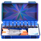 20-Slot 3 ml Vial Case with Syringe & Alcohol Pad Storage | Organizer for GLP-1, Peptides, Research