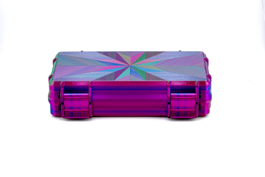 50-slot 3 ml vial organizer, three-quarter angle showing case profile