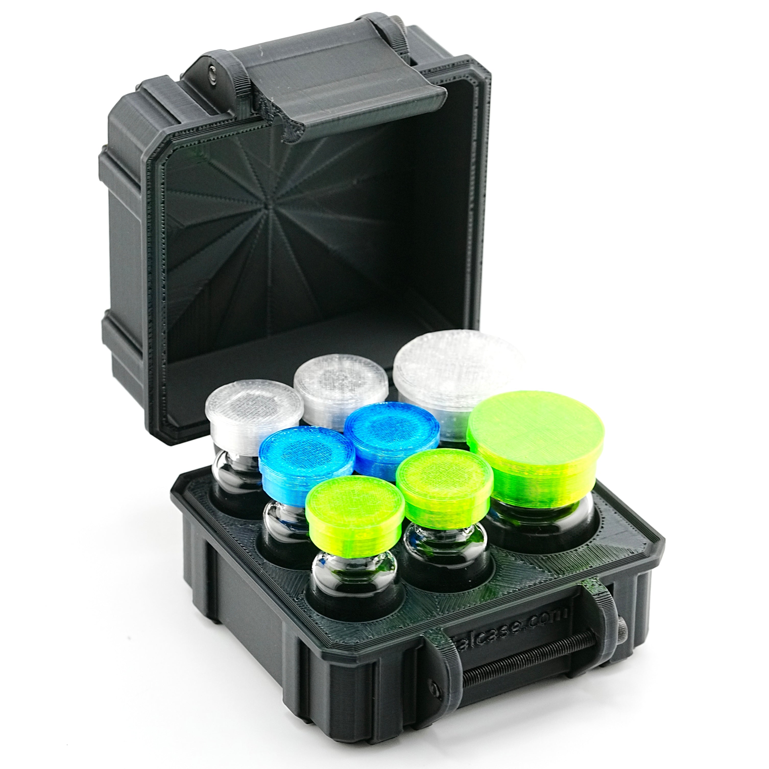 Mixed Vial Case | 6-Slot 3 ml Vial Case & 2-Slot 5 ml Vial Case Slots | Organizer for GLP-1, Peptides, Research