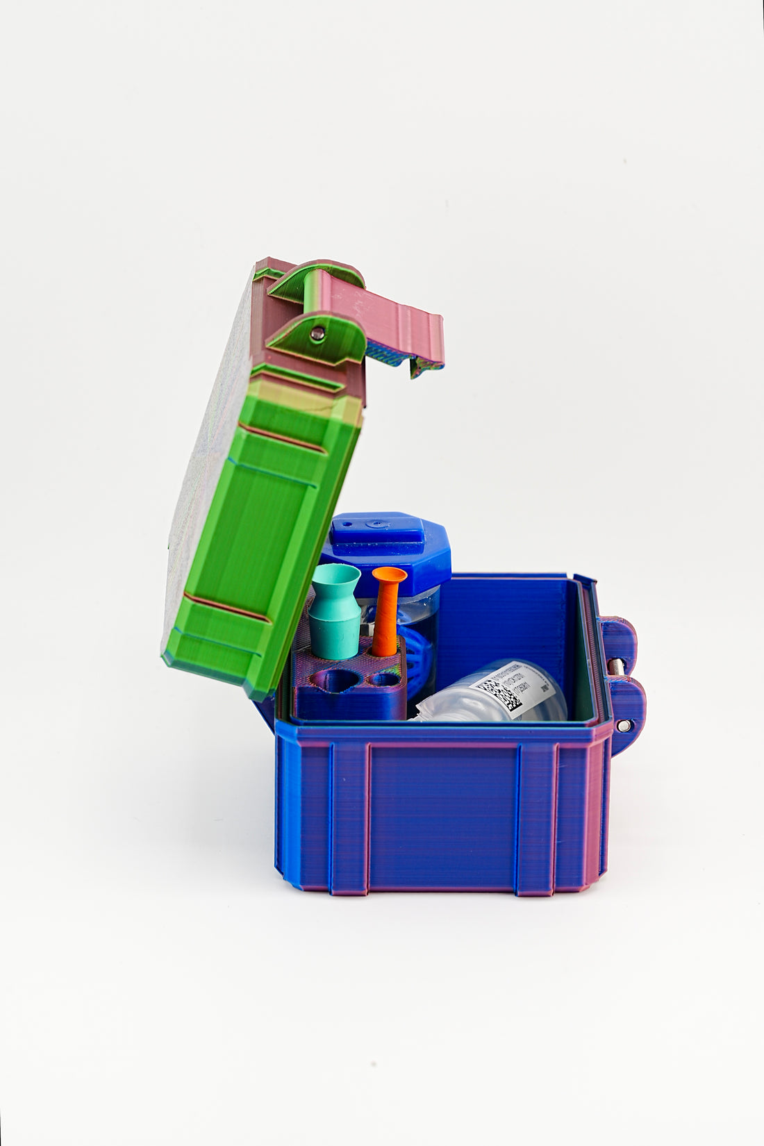 Scleral Lens Travel Case — interior layout detail