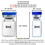 Mixed Vial Case | 12-Slot 3 ml Vial Case, 3-Slot 5 ml Vial Case & 1 BAC Slot | Organizer for GLP-1, Peptides, Research