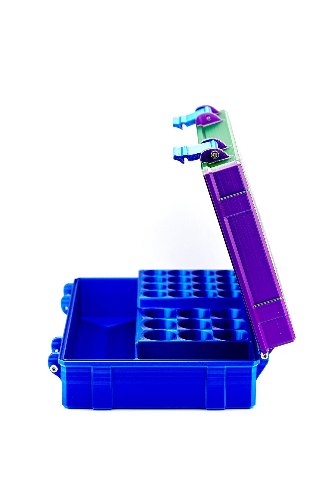 16-slot 3 ml vial organizer, top-down view of slot layout