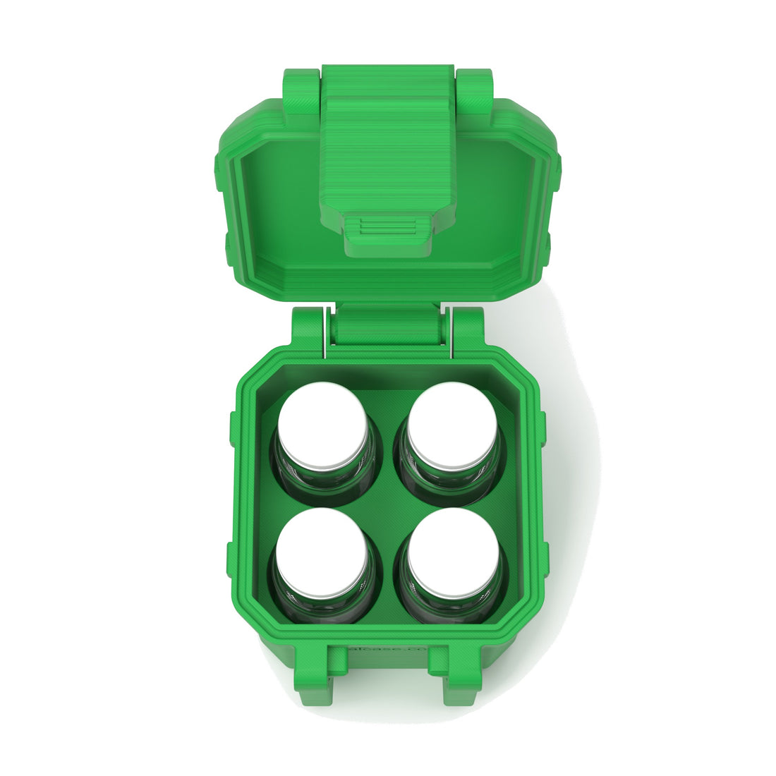 4 x 10 mL vial case - Cyber Green (vials shown, not included)