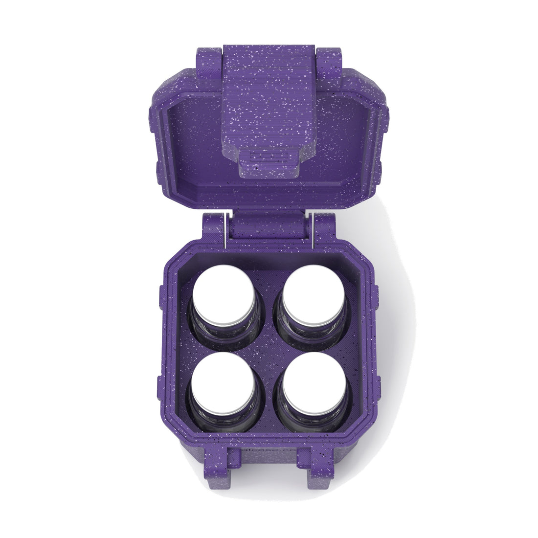 4 x 10 mL vial case - Galaxy Purple (vials shown, not included)