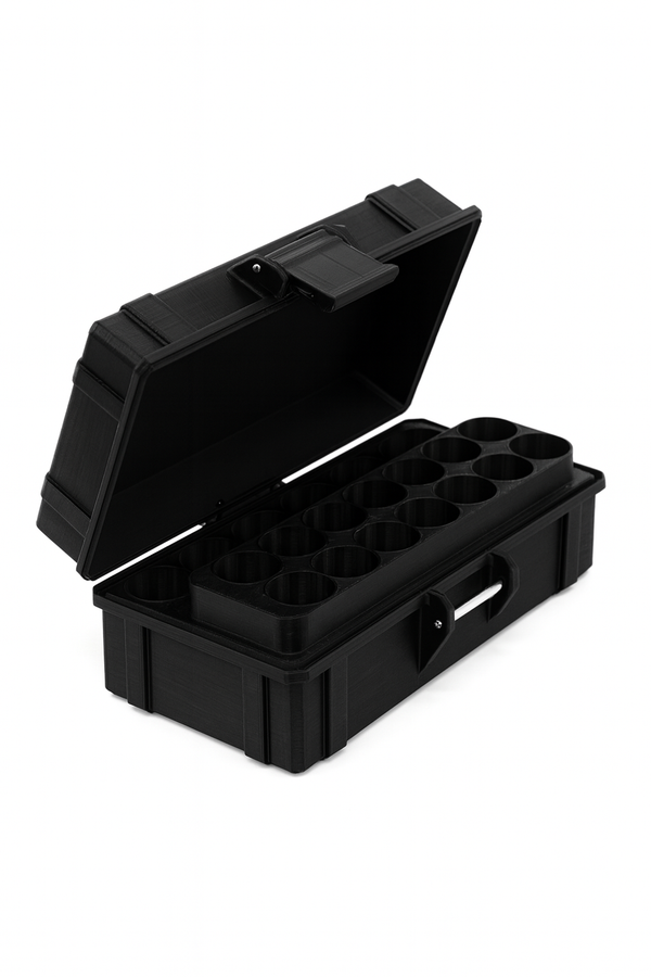 Mixed Vial Case | 16-Slot 3 ml Vial Case & 6-Slot 10 ml Vial Case Slots | Organizer for GLP-1, Peptides, Research